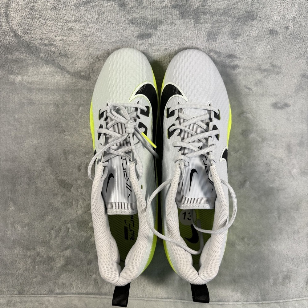Nike Mens size 13 Vapor Edge Speed 360 2 football Cleats Grey Blk Volt - Picture 3 of 6